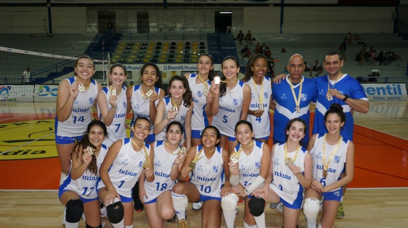 Minas leva o título do CBI Sub-14 em Uberlândia (Foto: Praia Clube)